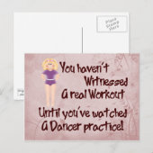 Echte workout briefkaart (Voorkant / Achterkant)