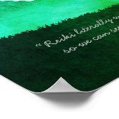 Echte Yoga Studio Meditation Instructor Quottes Poster (Hoek)