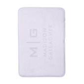 Echte Zachte Licht Pastel Lavendel Paarse Kleur Badmat (Voorkant Verticaal)