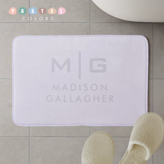 Echte Zachte Licht Pastel Lavendel Paarse Kleur Badmat