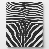 Echte zebra huid print - zwart witte streep fotoplaat (Voorkant)