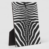 Echte zebra huid print - zwart witte streep fotoplaat (Zijkant)