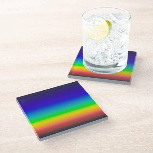 Echte zonne-energie glazen onderzetter (Schuin)