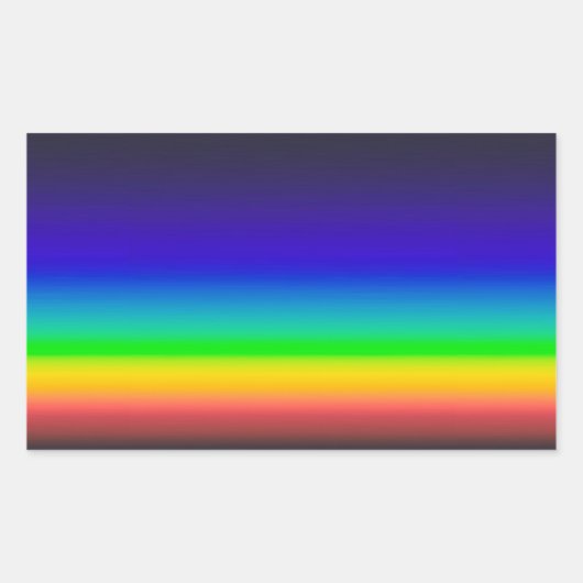 Echte zonne-energie rechthoekige sticker (Voorkant)