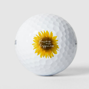 Echte Zonnebloem Foto Veld Bloemen Zijn Geluk Golfballen