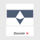 Echte Zuid-Antarctische vlag Sticker (Vel)