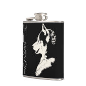 Echterlenmeyer Aangepaste siberiaanse Husky Drink Heupfles (Links)