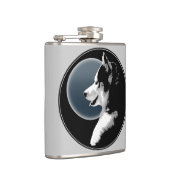 Echterlenmeyer Aangepaste siberiaanse Husky Drink Heupfles (Rechts)