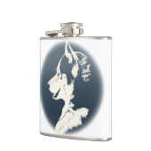 Echterlenmeyer Aangepaste siberiaanse Husky Drink  Heupfles (Links)
