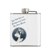 Echterlenmeyer Aangepaste siberiaanse Husky Drink  Heupfles (Achterkant)