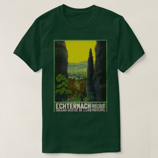 Echternach vintage-poster t-shirt (Design voorkant)
