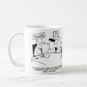 Echtgenaanbiedingen om het zingen op te geven koffiemok (Links)