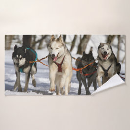 Echtgenige hondenrennen badhanddoek