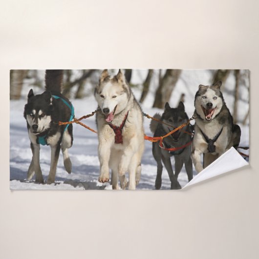 Echtgenige hondenrennen badhanddoek (Badhanddoek)