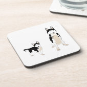 Echtgenige onderzetters met kurk achteruit. (Linkerzijde)