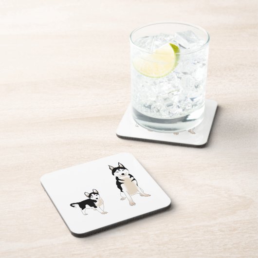 Echtgenige onderzetters met kurk achteruit. (Rechterzijde)