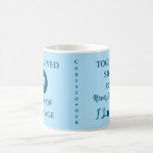 Echtgenoot 10 jaar huwelijk est jaar blauw koffiemok (Center)