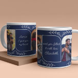 Echtgenoot 3 Verticale foto-liefdewoorden geperson Grote Koffiekop<br><div class="desc">Mok met cadeau voor foto's voor je man, vriend of verloofde - of een andere goede vriend of relatie. Het fotomalplaatje toont 3 van uw favoriete foto's in verticaal formaat met rond gemaakte hoeken. Met een liefdevolle tekst in een duidelijk, handgeschreven script, waarin staat: "[naam] Ik gaf je mijn hart...</div>