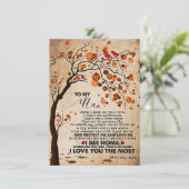 Echtgenoot Aan mijn echtgenoot zie ik thuis Kaart (Staand voorkant)