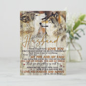 Echtgenoot Aan mijn man ik hou van jou Feestdagenkaart (Staand voorkant)