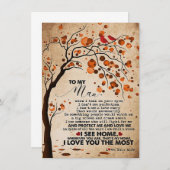 Echtgenoot aan mijn man ik zie thuis kaart (Voorkant / Achterkant)