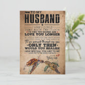 Echtgenoot Aan Mijn Man Liefde Je Langer Bedankkaart (Staand voorkant)