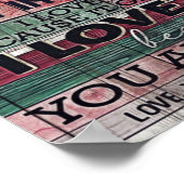 Echtgenoot aan mijn vrouw brief | Offertes voor li Poster (Hoek)