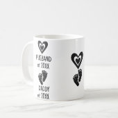 Echtgenoot aan papa Nieuwe pap Datum Cute Baby Fee Koffiemok (Voorkant links)