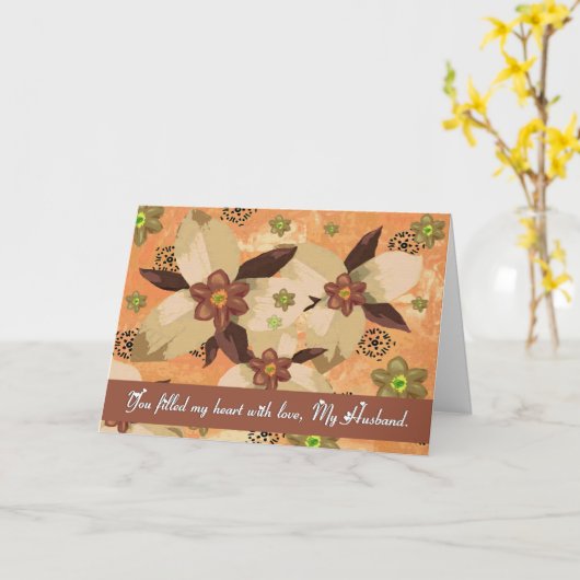 Echtgenoot - Afscheid / Afscheid - Bloemen Kaart (Gele Bloem)