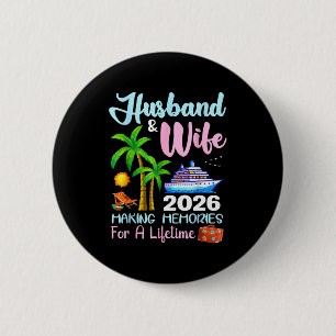 Echtgenoot &amp; Echtgenote 2026 Herinneringen Mak Ronde Button 5,7 Cm