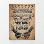 Echtgenoot bescherm me en hou van me drieluik wenskaart<br><div class="desc">Echtgenoot bescherm me en hou van me</div>