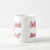 Echtgenoot citaat rode tekst koffiemok (Center)