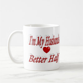 Echtgenoot citaat rode tekst koffiemok