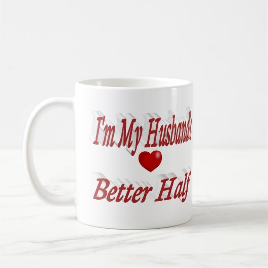 Echtgenoot citaat rode tekst koffiemok (Links)