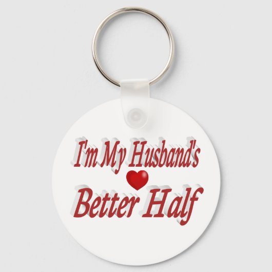 Echtgenoot citaat rode tekst sleutelhanger (Achterkant)