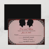 Echtgenoot Custom Gay Wedding RSVP-kaarten Kaart (Voorkant / Achterkant)