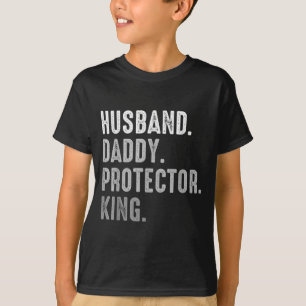 Echtgenoot Daddy Beschermer Koning Vader's Kunstwe T-shirt