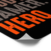 Echtgenoot Daddy Gamer Held - Esport Liefhebber - Poster (Hoek)