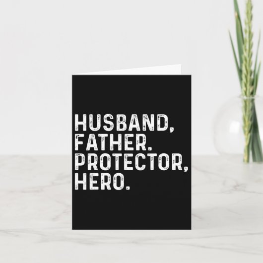 Echtgenoot Daddy Protector Held Vader Vaderdag 202 Kaart (Voorkant)