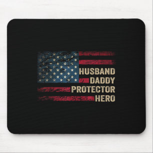 Echtgenoot Daddy Protector Hero Distressed USA Vla Muismat