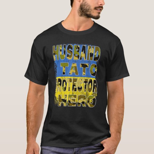 Echtgenoot Daddy Protector Hero Echtgenoot Tato Pr T-shirt (Voorkant)
