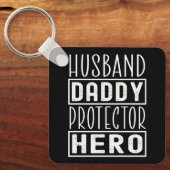 Echtgenoot Daddy Protector Hero Veteran Papa Sleutelhanger (Voorkant)