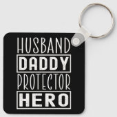 Echtgenoot Daddy Protector Hero Veteran Papa Sleutelhanger (Achterkant)