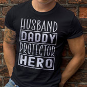 Echtgenoot Daddy Protector Hero Veteran Papa T-shirt