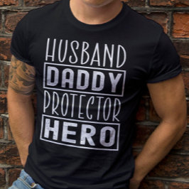 Echtgenoot Daddy Protector Hero Veteran Papa T-shirt