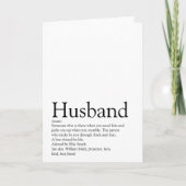 Echtgenoot Definitie Citaat Leuk Modern Kaart (Voorkant)