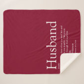 Echtgenoot definitie citaat modern burgundy sherpa deken (Voorkant (horizontaal))