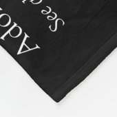 Echtgenoot Definitie Modern Zwart en Wit Leuk Fleece Deken (Hoek)