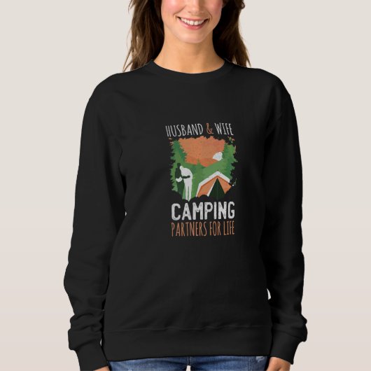 Echtgenoot & Echtgenote Camping Partners Voor Het Trui (Voorkant)