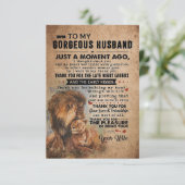 Echtgenoot Een Moment Voor Mijn Gorgeous Echtgenoo RSVP Kaartje (Staand voorkant)